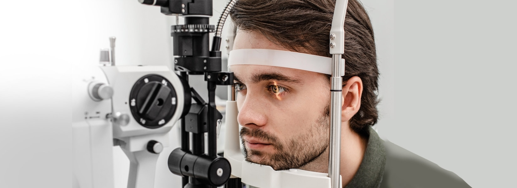 young man during eye exam in Scottsdale